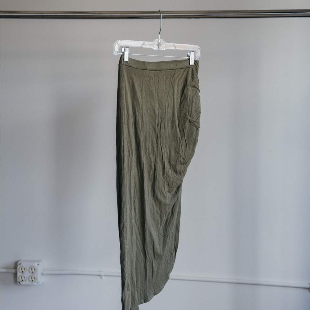 Cato Asymmetrical Khaki Skirt